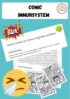 Vorschau - Arbeitsblätter - Immunsystem kreativ begreifen - Einen Comic erstellen - Deckblatt