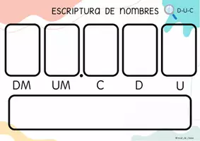 Vista previa - Tarjetas / Manipulativos - Escriptura de nombres CAT-ESP - Portada
