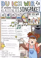 Vorschau - Arbeitsblätter - Klassenlied Songpaket (MP3, Playback, Lyrics, Noten und Akkorde) - Deckblatt