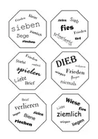 Vorschau - Spiele - Rechtschreibspiel Wörterzwilling - Wörter mit ie - Seite 1