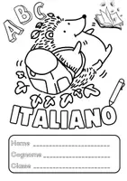 anteprima - Materiale per pittura e bricolage - Copertine autunnali per i quaderni di scuola - Pagina di copertina