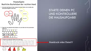 Vorschau - Arbeitsblätter - 16 Tastschreiben macht Spaß: Wiederholung der Buchstaben nmäüß - Seite 2