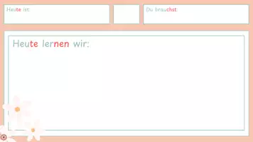 Vorschau - Präsentationen/Tafelbilder - Morgenkreis - Orga - Seite 1