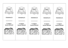 anteprima - Altro tipo di materiale - segnalibro con gufetto - Pagina 1
