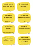 Vorschau - Spiele - Mose Quiz Spiel Wiederholung Religion Klasse 3 und 4 - Seite 1