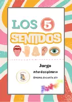 Vista previa - Juegos / Gamificación - Juego de los 5 sentidos para niños - Español e Inglés - Portada