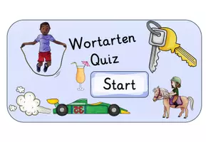Vorschau - Fördermaterial/Inklusion - interaktive PDF Wortarten (Verben, Nomen und Adjektive) - Seite 1