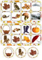 Aperçu - Jeux - Loto automne réaliste - Page de couverture