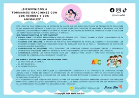 Vista previa - Juegos / Gamificación - FORMANDO ORACIONES CON VERBOS Y LOS ANIMALES - página 1