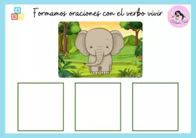 Vista previa - Juegos / Gamificación - FORMANDO ORACIONES CON VERBOS Y LOS ANIMALES - página 3