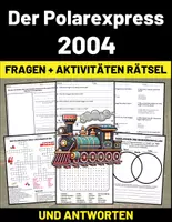Vorschau - Arbeitsblätter - Film: "Der Polarexpress (2004)" Fragen + Aktivitäten Rätsel + und Antworten - Deckblatt