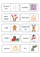 Vorschau - Spiele - Englisch Warm-up Game, Domino, Winter Edition - Seite 1