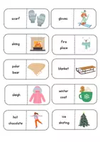 Vorschau - Spiele - Englisch Warm-up Game, Domino, Winter Edition - Seite 2