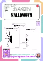 Vista previa - Hojas de trabajo - Halloween symmetry @oposinglescammadrid - Portada