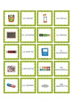 anteprima - Giochi - "Gli oggetti della scuola "Memory-Trova la coppia - Pagina 1