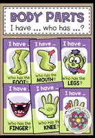 Vista previa - Juegos / Gamificación - BODY PARTS - I have ... who has ...? - Portada