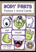 Vista previa - Tarjetas / Manipulativos - BODY PARTS - Picture + Word Cards - Portada