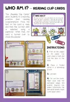Vista previa - Hojas de trabajo - BODY PARTS - Reading Clip Cards (2-times differentiated) - página 1