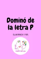 Vista previa - Juegos / Gamificación - Dominó palabra-imagen letra P, por @maestrapt.lau - Portada