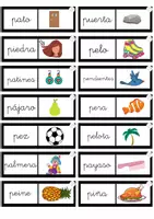 Vista previa - Juegos / Gamificación - Dominó palabra-imagen letra P, por @maestrapt.lau - página 1