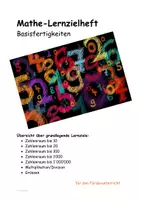 Vorschau - Fördermaterial/Inklusion - Mathe Lernzielheft für den Förderunterricht - Deckblatt