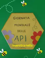 anteprima - Materiale per pittura e bricolage - biglietto Giornata mondiale delle api - Pagina di copertina