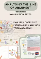 Vorschau - Arbeitsblätter - How to analyse the line of argument/ – Sek II exemplarisch - Deckblatt