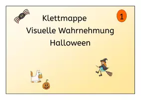 Vorschau - Bildkarten - Klettmappen nach TEACCH Halloween visuelle Wahrnehmung - Seite 2