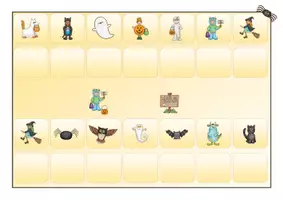Vorschau - Bildkarten - Klettmappen nach TEACCH Halloween visuelle Wahrnehmung - Seite 3