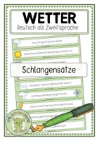 Vorschau - Fördermaterial/Inklusion - WETTER Schlangensätze - Deckblatt