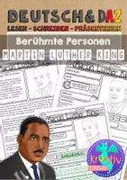 Vorschau - Berühmte Personen Martin Luther King - Deckblatt