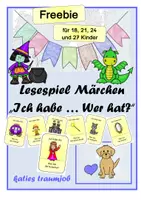 Vorschau - Spiele - Lesespiel Märchen - Ich habe ... Wer hat? - Deckblatt
