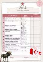 Vorschau - Arbeitsblätter - Checkliste Orange Line 6 Unit 1: Discover Canada G & M (differenziert) - Seite 2