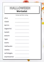 Vorschau - Spiele - Halloween: Wortsalat - Deckblatt