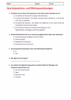 Vorschau - Arbeitsblätter - Quiz Erste Hilfe: Amputations- und Pfählungsverletzungen - Seite 1