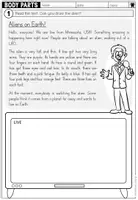 Vista previa - Hojas de trabajo - BODY PARTS - Read and draw (Worksheet) - página 1