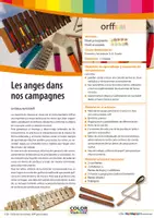 Vista previa - Unidades / Secuencias / Situaciones de Aprendizaje - Les anges dans nos campagnes - Paquete de materiales - Hacer música con instrumentos Orff, boomwhackers y soundbellows - Portada
