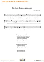 Vista previa - Unidades / Secuencias / Situaciones de Aprendizaje - Les anges dans nos campagnes - Paquete de materiales - Hacer música con instrumentos Orff, boomwhackers y soundbellows - página 3