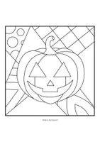 anteprima - Esercizi - Progetto artistico di Halloween: immagini e modelli da colorare - Pagina 3