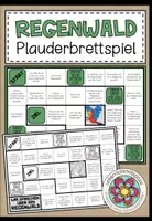 Vorschau - Arbeitsblätter - REGENWALD - Plauderbrettspiel - Deckblatt