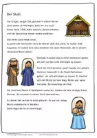 Vorschau - Mal- und Bastelvorlagen - Die Weihnachtsgeschichte als Kugel - Seite 1