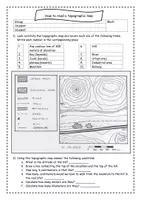 Vista previa - Hojas de trabajo - How to read a topographic map - Activity - página 1