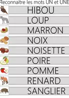 Aperçu - Feuilles d'exercices - Fiche: Apprendre à reconnaitre les mots UN et UNE automne - Page de couverture