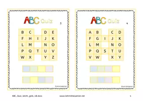 Vorschau - Spiele - ABC Quiz - 4 fehlende Buchstaben - Seite 3