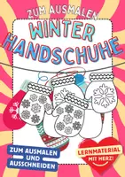 Vorschau - Arbeitsblätter - Winterhandschuhe Winter Handschuhe Ausmalbilder Kunst ausmalen - Deckblatt