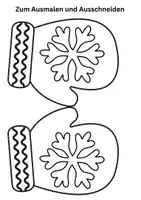 Vorschau - Arbeitsblätter - Winterhandschuhe Winter Handschuhe Ausmalbilder Kunst ausmalen - Seite 2