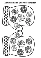Vorschau - Arbeitsblätter - Winterhandschuhe Winter Handschuhe Ausmalbilder Kunst ausmalen - Seite 3