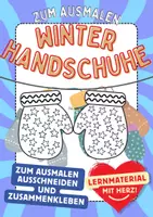 Vorschau - Arbeitsblätter - Fäustlinge Winterhandschuhe Winter Handschuhe Ausmalbilder Kunst ausmalen - Deckblatt