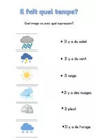 Vorschau - Arbeitsblätter - La météo - Wortschatzarbeit - Deckblatt