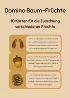 Vorschau - Stationenlernen - Domino Baum-Früchte / Nüsse / Früchte - Deckblatt